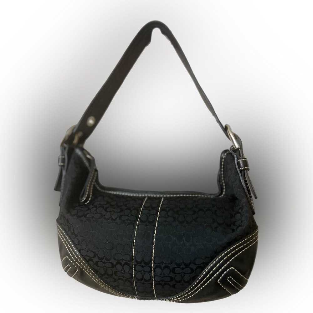 Vintage Coach Signature Logo Shoulder Bag, #2154